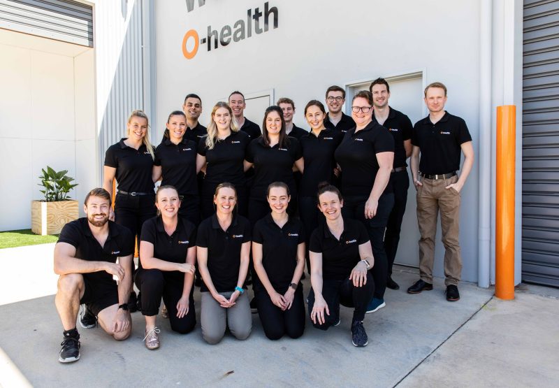 Group photo of O-health team
